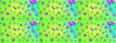 Davetiye ve kartpostal tasarımı için dekoratif çiçek unsurları. Poster ya da kapak için arka plan. Yapraklı çizim şekli. Şirin, zarif çiçekler Raster illüstrasyonu. Tekstil için figür.