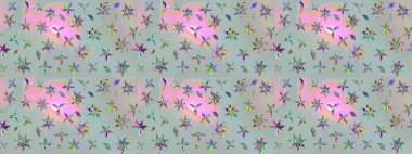 Taşralı şıklığı. Küçük yabani çiçeklerdeki halk modelini çiz. Tekstil, duvar kâğıdı, kapaklar, yüzey, baskı, hediye paketi, hatıra defteri, dekupaj. Liberty style millefleurs.