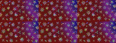 Büyük bir çiçek boyası seti. Kartlar, davetiyeler, tarih kartları ve daha fazlası için kullanılabilir. Raster şirin suluboya çiçek deseni çizimi.