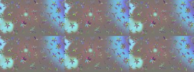 Raster Moda kumaş deseni. Şirin çiçekler. Çizgi çizimi deseni.