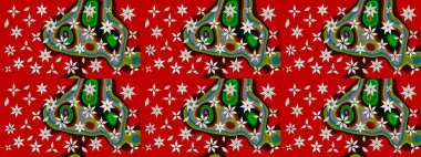 Kırmızı renklerde çiçek desenli çizimler, el yapımı papatyalar, papatyalar. Tekrar eden çiçek arkaplanı, zarif kırmızı çiçek duvar kağıdı.