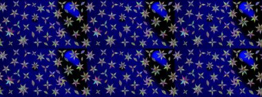 Mavi renkli çiçekler. Küçük çiçekte sevimli çiçek deseni var..