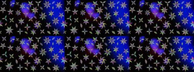 Raster çiçek desenleri çiziyor. Vadinin çiçekleri siyah renklerde.