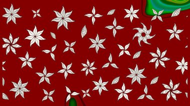 Parlak çiçekli kırmızı renkler üzerinde soyut çizim deseni. Küçük çiçekte hoş bir çiçek deseni var. Çiçek elementli zarif raster dokusu..