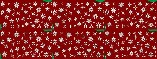 Çizim çiçek deseni duvar kâğıdı olarak kullanılabilir. Kırmızı renkte çiçekler. Raster illüstrasyonu.