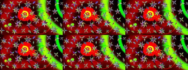 Çiçek deseni. Flower eskiz arka planı. Raster illüstrasyonu. Şatafatlı bahar bahçesi dokusu.