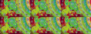 Raster illüstrasyonu. Küçük çiçekli şirin bir desen. Çiçek ve yapraklı çiçek deseni.