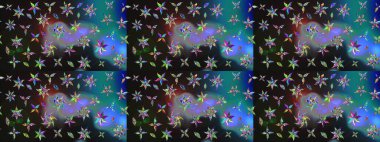 Çiçeksel elementlerle süslenmiş zarif raster dokusu. Gri renkler ve parlak çiçekler üzerine soyut çizim deseni. Küçük çiçekte şirin bir çiçek deseni var..