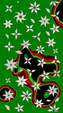 Yumuşak fayans. Yumuşak pamuk tasarımı. Klasik çiçek desenli. Paketleme, tekstil, duvar kâğıdı için çiçek eskizi. Raster taze dokusu.