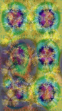 Kar tanesi süs desen. Raster resim. Kar taneleri arka plan. Snowflakes desen. Düz çizmek özgeçmişlerine izole soyut kar taneleri ile.