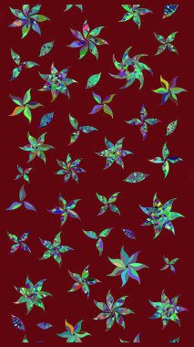 Raster Henna dövme stili. Etnik Mandala süsü. Kızılderili desenli desenli desenli şal deseni. Tekstil, tebrik kartı, boyama kitabı, telefon kılıfı baskısı için kullanılabilir.