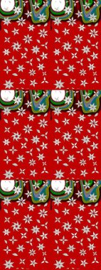 Raster suluboya çiçek deseni, narin çiçekler, kırmızı çiçekler, tebrik kartı şablonu. Raster Güzel kumaş deseni.