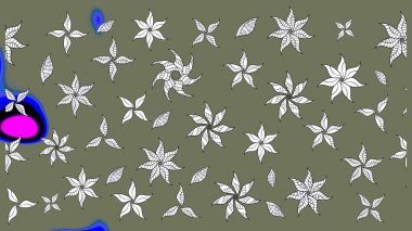 Modern çiçek arkaplanı. Halk tarzı. Moda baskıları için zarif bir şablon. Parlak renkli çiçekleri ve yeşil yaprakları olan harika bir çiçek deseni..