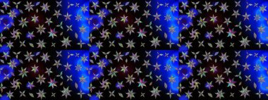 Raster düz çiçek çizim deseni. Siyah renkli çiçekler. Tasarım hediye paketi, tebrik kartları, posterler ve afiş tasarımı.