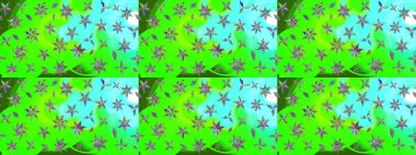 Güzel kumaş deseni. Düz Çiçek Elementleri Tasarımı. Raster Illustrasyon 'daki Çiçek Deseni' nin son moda çizimi. Renkli Yaz Teması çizim şablonu.