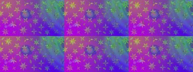 Raster. Güzel suluboya çiçekler, parlak resim ilham verici çiçek desenli eskiz arka plan.