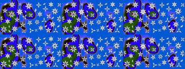 Sınır Kızılderili çiçekli paisley patten. Taslak süsleme izi. Etnik Mandala havlusu. Raster Henna tarzı. Tebrik kartı arkaplanı, boyama kitabı, arkaplan, tekstil için kullanılabilir.