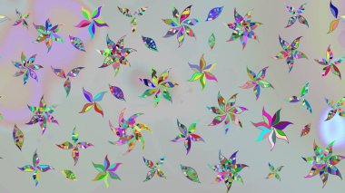 Gri renkler. El çizimi, soyut ve süslü elementler. Suluboya resim taklit Raster çizimi. Yaz çiçekleri teması. Klasik çiçekler..