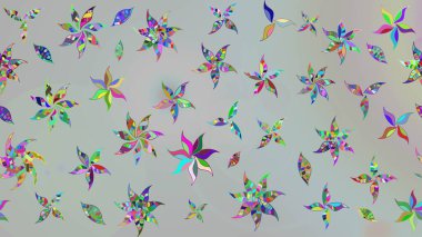 El çizimi. Çiçekli eskiz deseni. Suluboya çizimi. Gri renkli çiçekler.