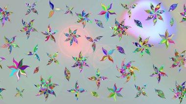 Nazik romantik baskı. Bahar mevsimi. Tatil havası. Raster güzel bir çiçek deseni çiziyor..