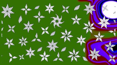 Raster stili kumaş deseni. Çiçekler suluboya çizim deseni.