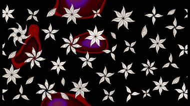 El çizimi Raster çizimi. Çizim çiçek deseni duvar kağıdı, web sitesi arka planı, ambalaj kağıdı, davetiye, broşür, afiş veya web sitesi için kullanılabilir. Parlak elementlerin.