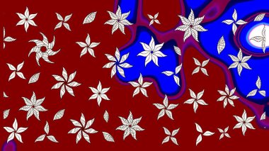 Güzel, parlak, pürüzsüz kumaş, tuval. Eski moda arka plan. Raster illüstrasyonu. Çiçek çelengi. Desen, çizim, çiçek sınırı. Kıvırcık, parlak örgü.