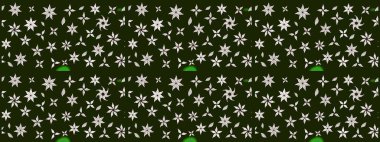 Çiçekli bahar çiçekleri. Küçük çiçekte güzel bir desen. Küçük renkli çiçekler. Moda baskıları için zarif bir şablon. Motley illüstrasyonu. Çizim.