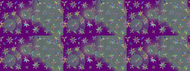 Düzenlenebilir. Düğün davetiyeleri için çiçek deseni, tebrik kartları, hatıra defteri, baskı, hediye paketi, imalat. Suluboya tarzında mor çiçekli zarif çizim deseni, tasarım elementleri.