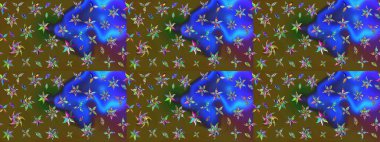 Karalama elementleri. Çizim çiçek deseni duvar kağıdı, web sitesi arka planı, ambalaj kağıdı, davetiye, broşür, afiş veya web sitesi için kullanılabilir. El çizimi Raster illüstrasyonu.