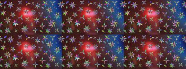 Raster çiçek desenli çiçek deseni, yapraklar, dekoratif elementler, sıçrama, lekeler, el çizimi kontur çizgileri ve Doodle çizim stili, grafik raster çizim çizimi.