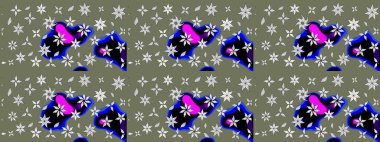 Simple cute pattern in small-scale flowers. Raster illustration. Floral sketch background for textile or book covers, manufacturing, wallpapers, print, gift wrap and scrapbooking.