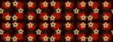 Kış. Renkli arka plan üzerinde izole suluboya kar taneleri. Kış sembolü. Raster illüstrasyon.