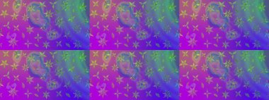 Çiçek deseni. Flower eskiz arka planı. Raster illüstrasyonu. Şatafatlı bahar bahçesi dokusu.