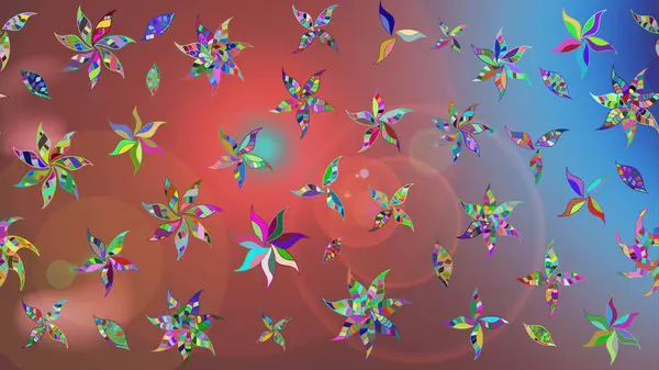 Çiçekler suluboya tarzında kahverengi renkte. Suluboya çizim kalıbı. Çiçek izi.