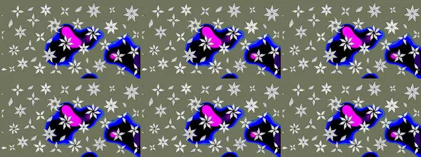 Simple cute pattern in small-scale flowers. Raster illustration. Floral sketch background for textile or book covers, manufacturing, wallpapers, print, gift wrap and scrapbooking.