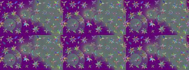 Düzenlenebilir. Düğün davetiyeleri için çiçek deseni, tebrik kartları, hatıra defteri, baskı, hediye paketi, imalat. Suluboya tarzında mor çiçekli zarif çizim deseni, tasarım elementleri.