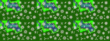 Suluboya çizim kalıbı. Dekorasyon ve tasarım için güzel bir desen. Raster illüstrasyonu. Moda baskısı. Çiçeğin suluboya çizimlerinin mükemmel deseni. Eski.