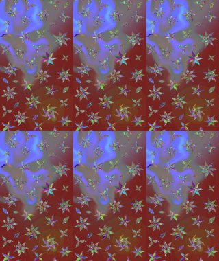 Düz Çiçek Elementleri Tasarımı. Kahverengi renkli çiçekler. Çiçek desenli eskiz, yaz çiçekleri. Renkli Bahar Teması çizim şablonu.