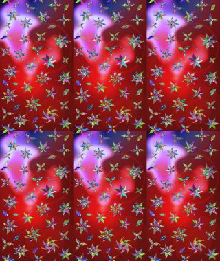 Hoş bir çiçek geçmişi var. Raster illüstrasyonu. Küçük bir çiçekte eskiz deseni. Güzel kumaş deseni.