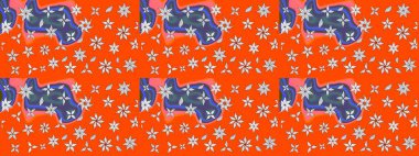 Raster çiçekli arka plan. Düz Çiçek Elementleri Tasarımı. Güzel kumaş deseni. Renkli Yaz Temalı eskiz kalıbı. Güzel eskiz şekli. Yazdır.