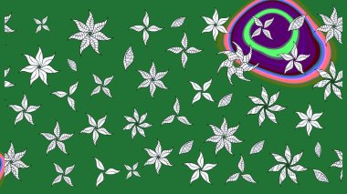 Küçük yeşil çiçeklerle oldukça eski bir besin torbası deseni. Tekstil, kumaş, kapaklar, duvar kağıtları, baskı, paket, koleksiyon defteri, örgü, dekupaj için çiçek arkaplanı..