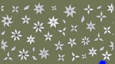 Raster illüstrasyonu. Hoş bir çiçek geçmişi var. Küçük bir çiçekte eskiz deseni. Güzel kumaş deseni.