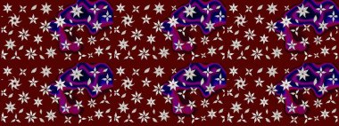 Çiçek arkaplan. Çizim raster deseni. Güzel kumaş deseni.