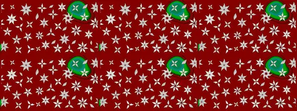 Çiçekli karalama şeklinde Raster çiçek deseni. Raster illüstrasyonu. Kibarca, bahar çiçekleri kırmızı renklerde.