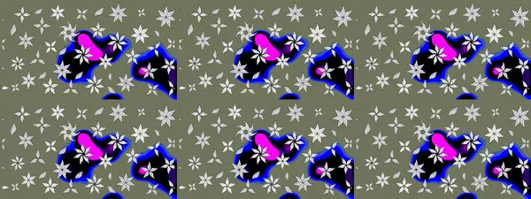 Simple cute pattern in small-scale flowers. Raster illustration. Floral sketch background for textile or book covers, manufacturing, wallpapers, print, gift wrap and scrapbooking.