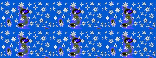 Mavi renkli çiçekler. Yumuşak, bahar çiçekli arka plan. Raster çiçek desenli ve çiçekli..