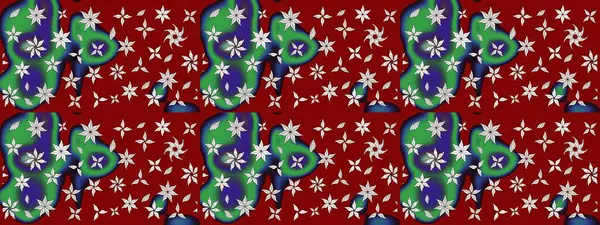 El çizimi Raster çizimi. Çizim çiçek deseni duvar kağıdı, web sitesi arka planı, ambalaj kağıdı, davetiye, broşür, afiş veya web sitesi için kullanılabilir. Parlak elementlerin.