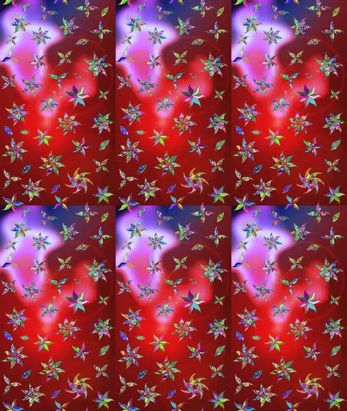 Hoş bir çiçek geçmişi var. Raster illüstrasyonu. Küçük bir çiçekte eskiz deseni. Güzel kumaş deseni.