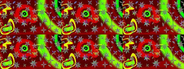 Eskiz klasiği. Raster Şirin kumaş deseni. Düz Çiçek Elementleri Tasarımı. Renkli Bahar Teması çizim şablonu.